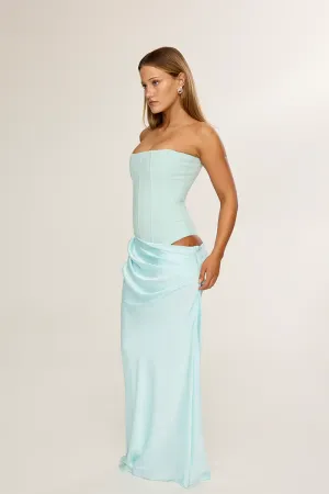 Hntr The Label Huxley Gown - Aqua 