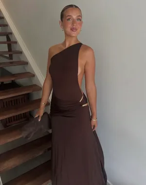 Ance Gria Gaia Gown - Brown