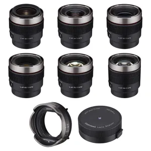 Samyang V-AF Prime Lens Set – 20/24/35/45/75/100mm (Sony E)