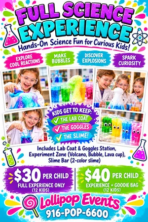 Science Experience with Goggles & Lab Coat
