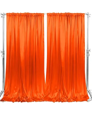 Pipe & Drape with black drapery (10')