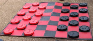 Giant Checker Game Rental | Jackson TN Yard Games