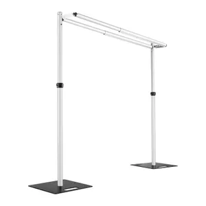 Adjustable Pipe and Drape Kit with Double Crossbar
