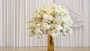 Aria 100cm White floral Ball