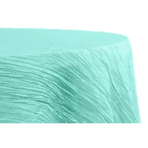 Turquoise Accordion Crinkle Linen