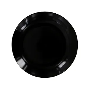 Gibson Black Round Dinnerware