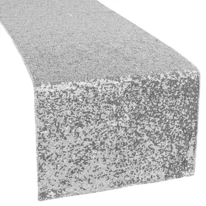 Silver Sequin Table Runner