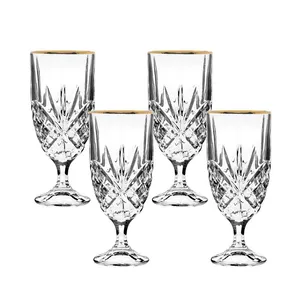 Elena gold Rim Water Goblet 16oz
