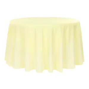 Light Pastel Yellow Matte Linen
