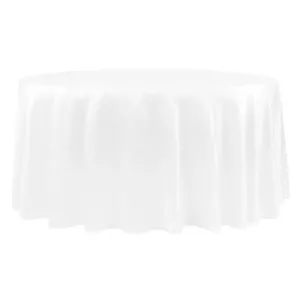 White Lamour Satin Linen