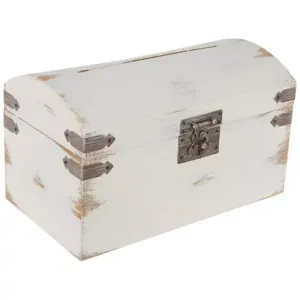 Rustic White Wooden Gifting Card Box