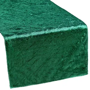 Emerald Green Velvet Table Runner