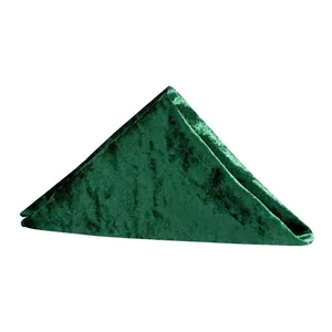 Emerald Green Velvet Napkin