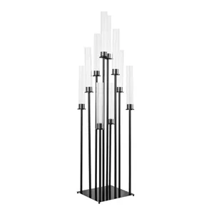 10 Arm Black Candelabra