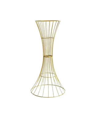 Tall Gold Wire Trumpet Centerpiece