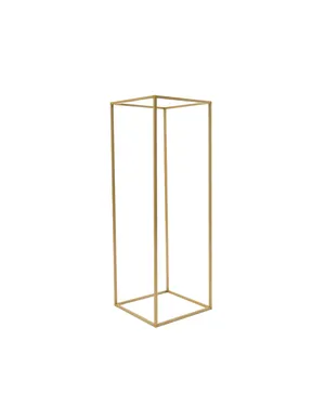 Small Gold Metal Pedestal Centerpiece