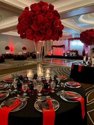 Pasion Red flower ball medium 