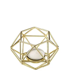 Gold Hexagon Tealight Candle Holder