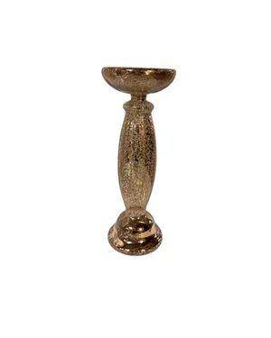 Rose Gold Pillar Candle Holder