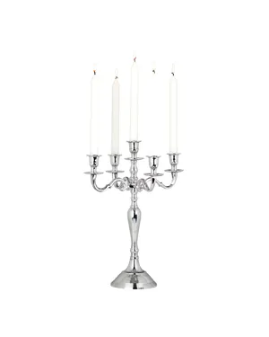 5 Head Silver Candelabra