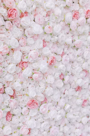 Red flower wall