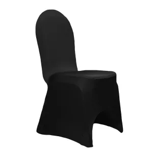 Black Spandex Chair Cover  