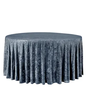 Slate Blue Velvet Linen