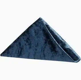 Navy Blue Velvet Napkin