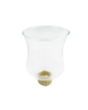 Classic Tulip Shape Clear Glass Votive Candle Holder