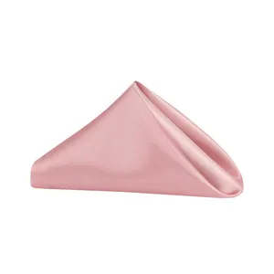 Dusty Rose Mauve Satin Napkin