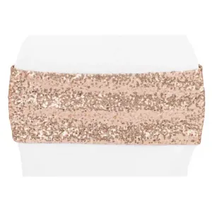 Rose Gold Sequin Chair Band