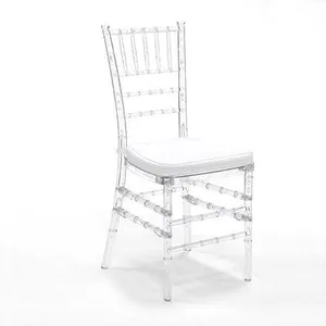 Clear Chiavari Chair with Cushion Pad