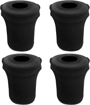 Black trashcan cover