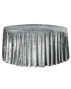 Charcoal Gray Velvet Linen