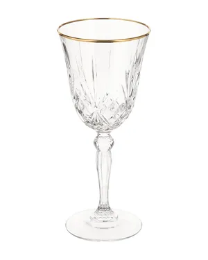 Gold Rim Crystal Wine Glass 6oz