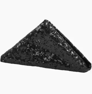 Black Sequin Napkin
