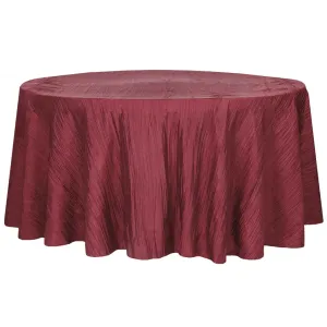 Burgundy Accordion Crinkle Linen