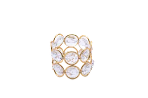 Crystal Gold Napkin Ring 