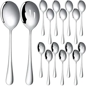 Small Silver Serving Spoon 8.5