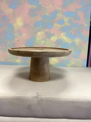 10 inch Wooden dessert stand 