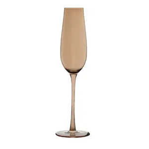 Amber Champagne Glass
