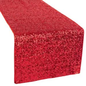 Red Sequin Table Runner