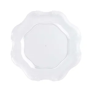 Clear Baroque Acrylic Charger