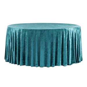 Dark Turquoise Velvet Linen