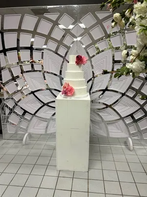 Square white pedestal