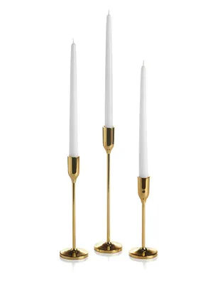 Gold , Black Candle Sticks 