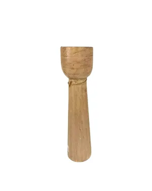 Large Rustic Wooden Candle Stand