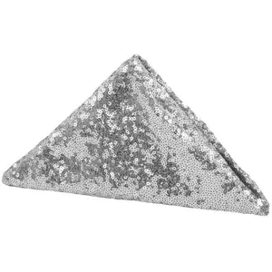 Gray Silver Sequin Napkin