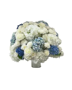 Blue & White Hydrangea Floral Bouquet