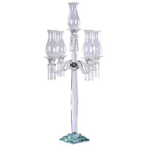 5 Arm Glass Candelabra 40